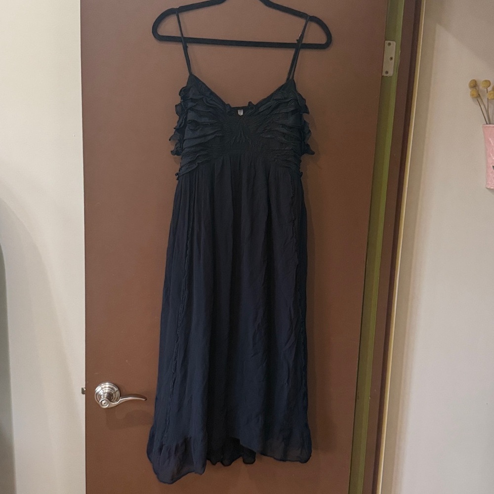 Anthropologie Butterfly Black Midi Dress - Picture 2 of 10